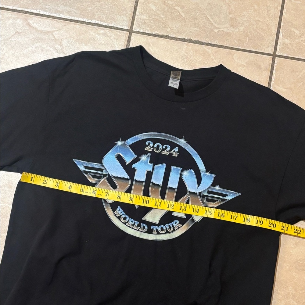 Styx Black Graphic T-Shirt - Picture 2 of 5